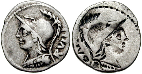 servilia roman coin denarius